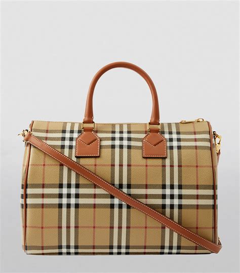 burberry small haymarket bowling bag price|Burberry medium check bowling bag.